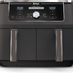 Ninja DZ401 Foodi 6-in-1 10-qt. 2-Basket Air Fryer with DualZone Technology, Grey (Renewed) AD350CO