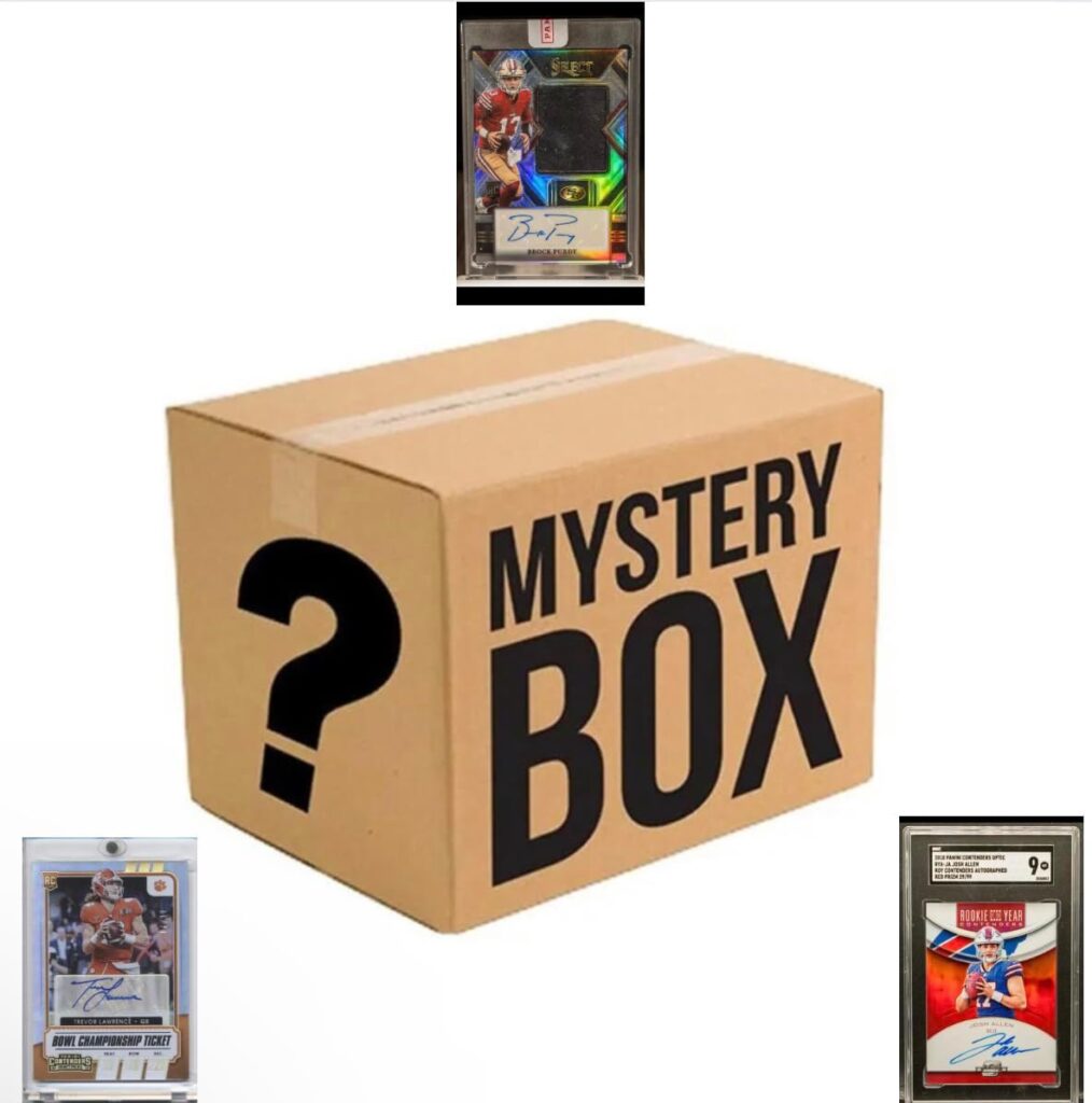 Generic Football Sports Card Mystery Pack | 25 Cards | 4x Rookie Cards (2012-2024) | 1x Guaranteed Autograph/Relic Card | Ages 12+