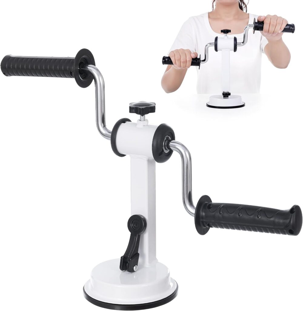 Arm Bike for Physical Therapy | Portable Rehabilitation Exerciser for Arm and Shoulder Workout, Home Fitness Equipment for Seniors with Strong Suction