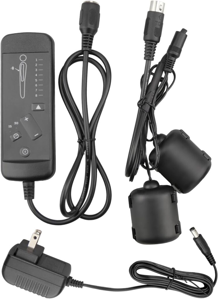 3Pin Massage Chair Remote Control Fit for Recliner Lift Chair, Vibration Massage Remote Handset Controller for 8 Massage Mode 5 Massage Intensity 15min/30min Timer