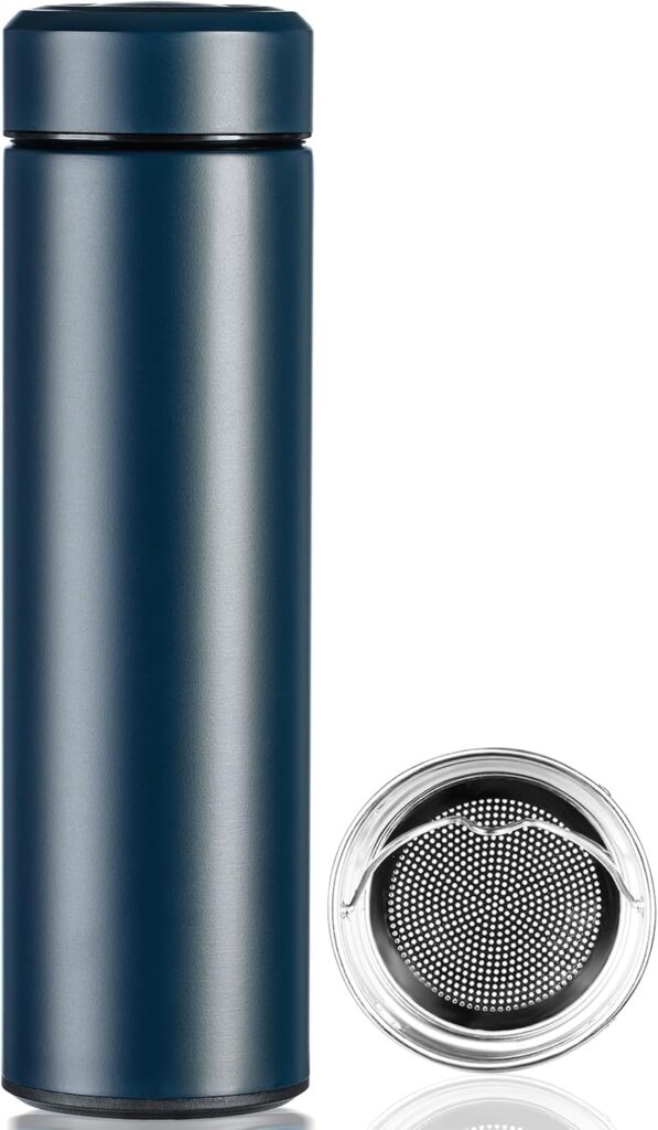 PARACITY Insulated Water Bottle,17 oz Stainless Steel Thermo, Double Wall Vacuum Water Bottle, Metal Water Bottle Keeps Hot for 12 Hrs, Cold for 24 Hrs, for Coffee, Drinks