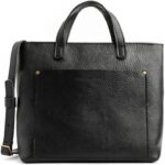 Portland Leather Goods Medium Crossbody Zipper Tote for Women – Handmade from the Finest Full-Grain Hides