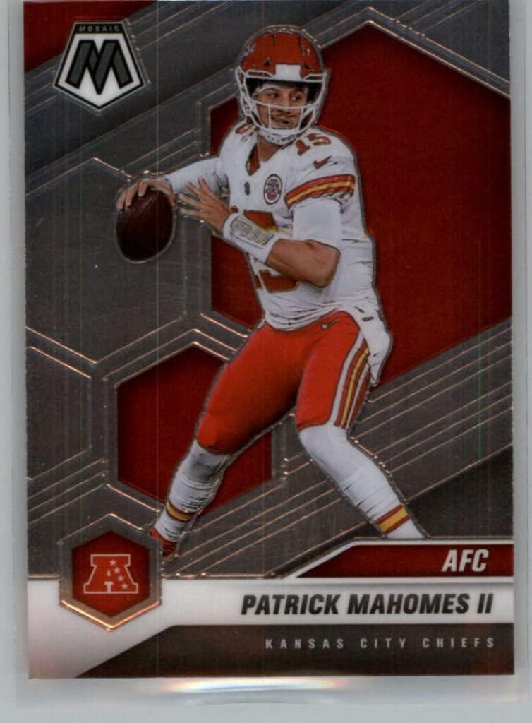 2021 Panini Mosaic #221 Patrick Mahomes II Kansas City Chiefs AFC Official NFL Football Trading Card in Raw (NM or Better) Condition