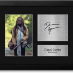 HWC Trading Danai Gurira The Walking Dead Michonne Framed Gifts Printed Signed Autograph Picture for TV Show Fans – US Letter Size