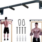 Fitarc Heavy Duty Wall Mount Pull Up Bar, Joist Mount Chin Up Bar for Doorway, Steel Construction, Home Gym Equipment, Fits 32”-36” Wall Studs
