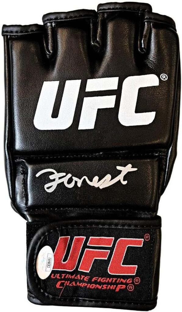 Forrest Griffin autographed signed glove UFC JSA COA – Autographed UFC Gloves