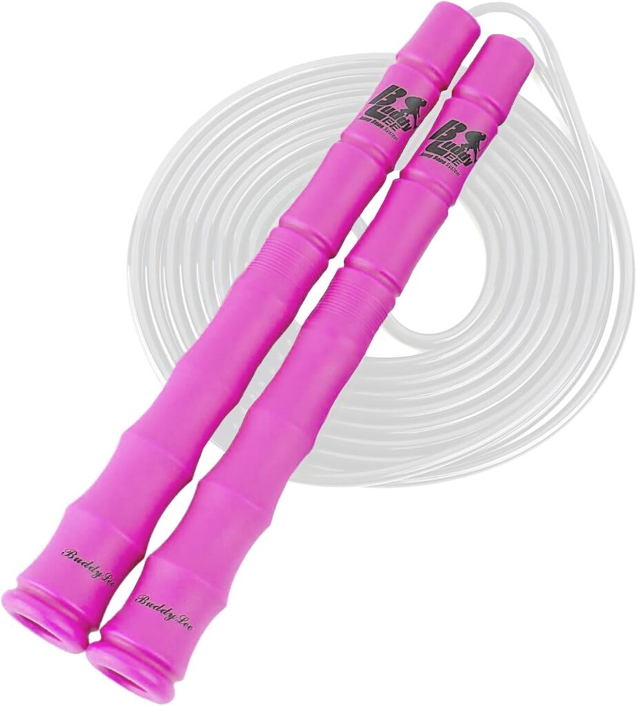 Buddy Lee New Versa Trainer Jump Rope – Pink – Adjustable Speed Rope for Fitness, Cardio & Training – Lightweight, Durable & Ergonomic Handles