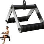 Fitarc Double D Row Handle Cable Attachments for Gym, Non-Slip V Bar Attachment for Home Gym Equipment, T Bar Row Attachment for Back Training, LAT Pulldown Attachments and Cable Machine Attachment