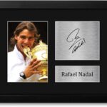 HWC Trading Rafael Nadal US Open Wimbledon Framed Gifts Printed Signed Autograph Picture for Tennis Memorabilia Fans – US Letter Size