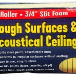 FoamPRO 00066 66 Foam Paint Roller, 1 pack | Slit Foam Roll For Rough & Irregular Surface | Painting Supplies & Tools For Home | Safe for Use With All Paints, Stains, Primers, Clear Coats