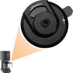 Outer Bowl Lid for NC301 Ice Cream Maker, for Ninja Creami Black Lid Replacement, Ice Cream Maker Accessories Fit for Ninja NC299AMZ/NC301/NC300/NC201/NC101 Series, Reusable (NO Paddle)