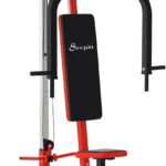 Soozier Chest Fly Machine and Chest Press Station, Delt Machine Home Gym Equipment for Chest, Back, Pectoral, Rear Deltoid and Shoulder Training