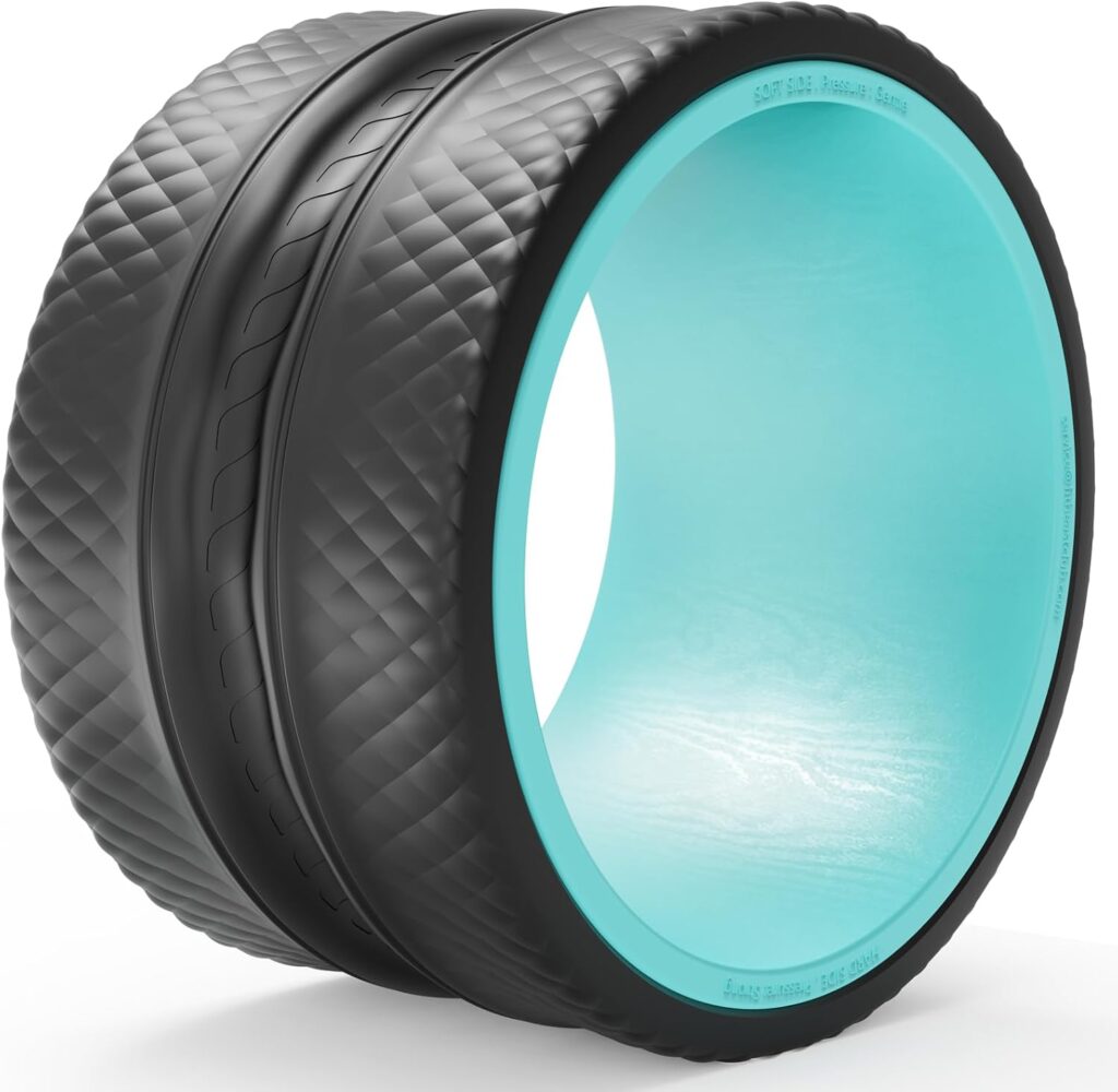 FitBeast Back Roller – Deep Tissue Massage Wheel, Yoga Wheel & Back Stretcher for Pain Relief (12”)