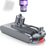 7000mAh V11 Battery Replacement for Dyson Button Click in Installation Style V11/Extra/Absolute/Animal/Torque Drive/Outsize/V15/SV15/SV22 25.2V Cordless Vacuum Battery (Not for Screw-in Models)