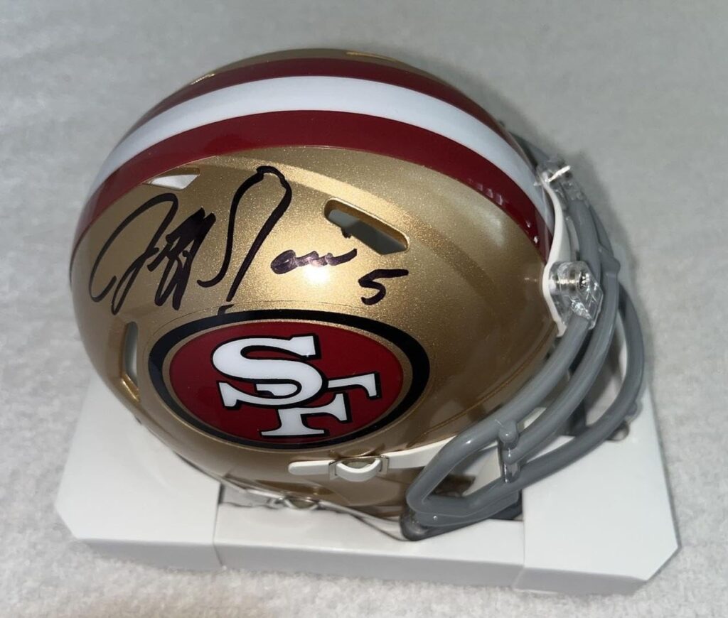 JEFF GARCIA AUTOGRAPHED SIGNED SAN FRANCISCO 49ers MINI HELMET BECKETT – Autographed NFL Mini Helmets