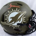 Tyreek Hill Signed Dolphins F/S Salute to Service Speed Auth Helmet-Beckett W – Autographed NFL Helmets