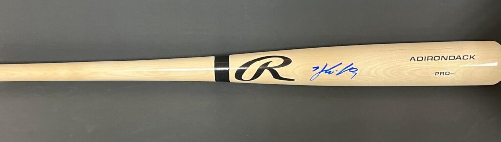 Ha-Seong Kim San Diego Padres Autographed Signed Blonde Baseball Bat BECKETT Witness Hologram