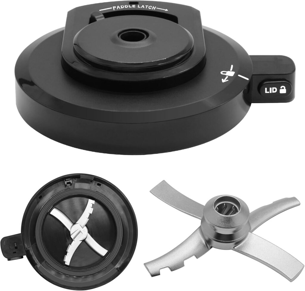 Outer Bowl Lid with Paddle Compatible with Ninja NC299AMZ/NC301/NC300 Series Ice Cream Maker – Reusable BPA-Free Creami Accessories, Dishwasher Safe
