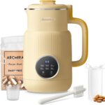 𝟲 𝗶𝗻 𝟭 Nut Milk Maker, 20 oz(600ml) Homemade Almond, Oat, Soy, Coconut, Plant Based and Non Dairy Beverages, Milk Blender Machine with Delay Start, Keep Warm, Boil Water, Self Cleaning