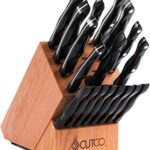 CUTCO 19-Piece Kitchen Knife & Block Set with Sharpener