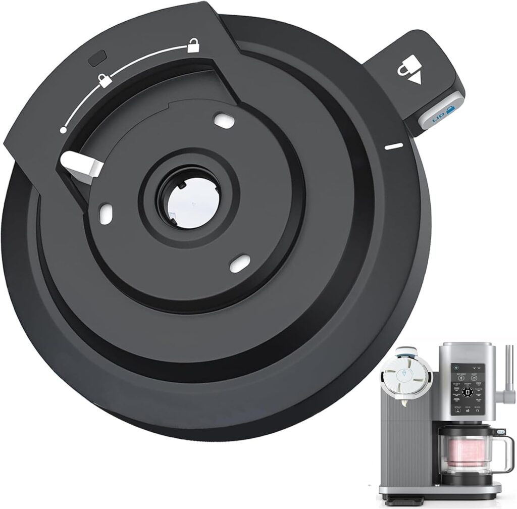 Outer Bowl Lid for Ninja Creami Swirl NC700 Series Ice Cream & Soft Serve Makers Machine, Replacement Part Accessories Compatible with Ninja NC700 NC701 NC701C BPA-Free, Dishwasher Safe(NO Blade)