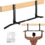VEVOR Joist Mount Pull Up Bar, Ceiling Mounted Chin Up Bar for Home Gym, Multi-Grip Pull Ups, 42 in Width Multifunctional Training Station, Heavy Duty Steel Upper Body Workout Bars, 440 lbs Capacity