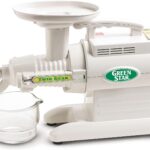 Tribest Greenstar GS-1000 Original Slow Masticating Juicer, Twin Gear Cold Press Juicer & Juice Extractor, White