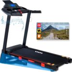 Treadmills for Home, 15% Auto Incline, 0.5-10 MPH, 18″ Belt, 3 HP, 350lb Capacity, Foldable, Bluetooth App