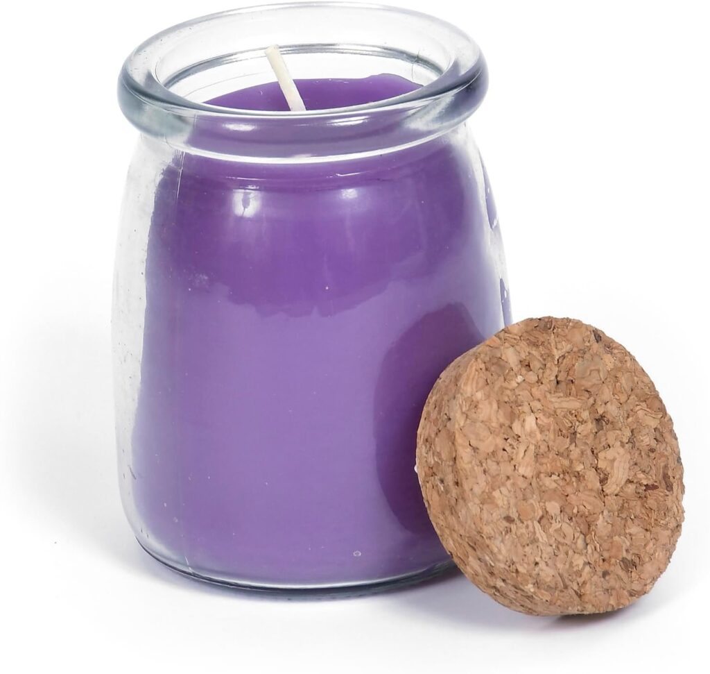 BeeTheLight Beeswax Jar Candle – 100% Pure USA Bees Wax in Glass Container – 31 Hours Burn Time – All Natural 100% Pure Beeswax & Lavender Essential Oil Candle – Handmade Decorative Jar Candle