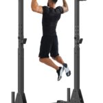 Pull Up Station, Multifunctional Pull Up Bar Free Standing for Strength Training, Height Adjustable Power Tower, 600LBS Weight Capacity