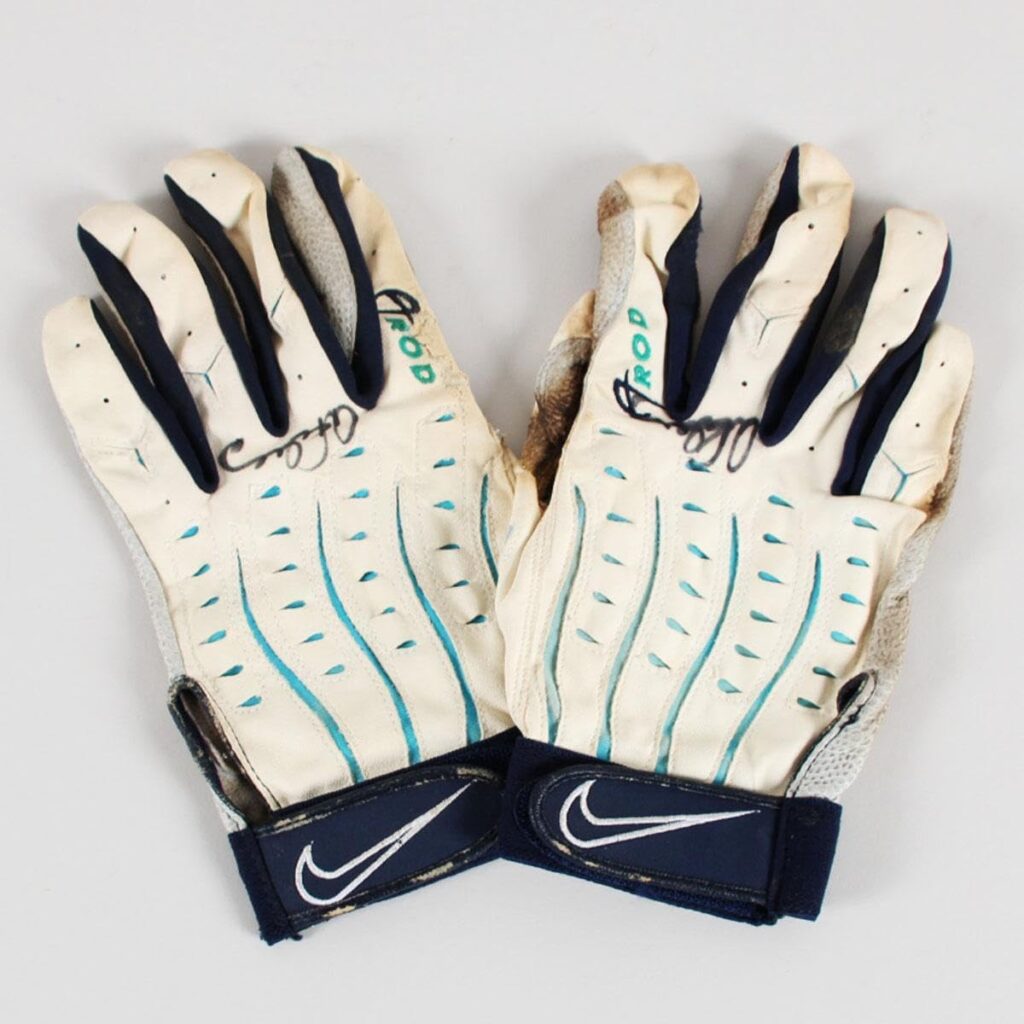 Alex Rodriguez Game-Used Batting Gloves Signed Mariners – COA Player LOA – MLB Game Used Gloves