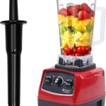 3HP Professional Heavy Duty 2L High Power Commercial Blender Mixer Juicer Smoothie Maker, 2200W Red