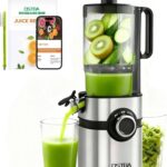 Cold Press Juicer, 5” Wide Feed Chute Juice Maker, OSTBA Juicer Machine for Whole Vegetables and Fruits, High Juice Yield, Easy to Clean, BPA Free