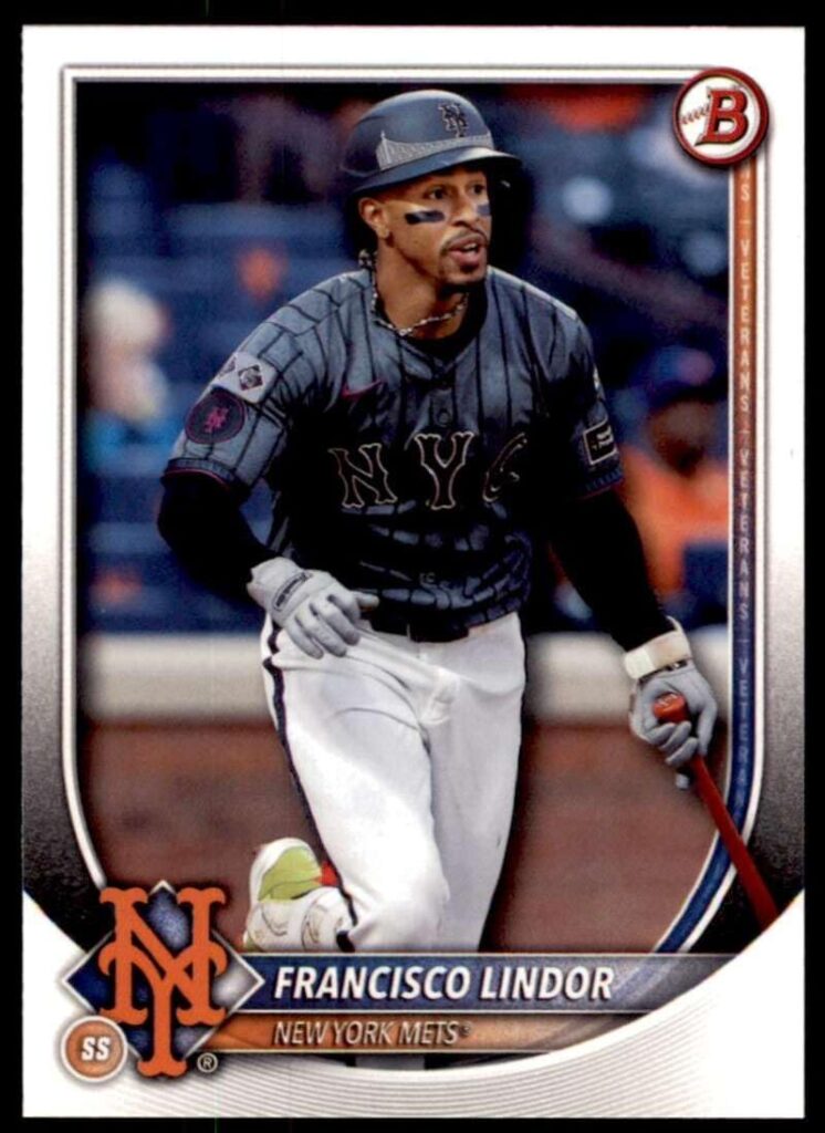 2025 Bowman #86 Francisco Lindor New York Mets MLB Baseball Base Trading Card