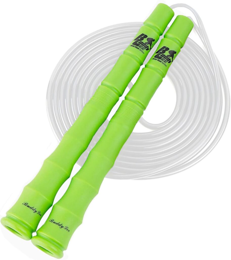 Buddy Lee New Versa Trainer Jump Rope – Green – Adjustable Speed Rope for Fitness, Cardio & Training – Lightweight, Durable & Ergonomic Handles