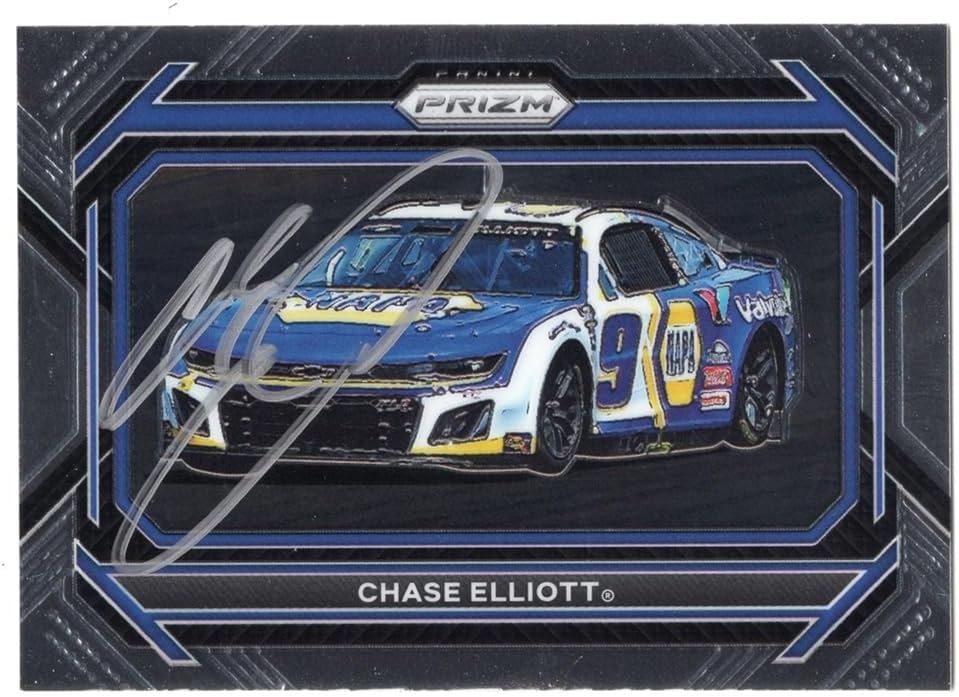 AUTOGRAPHED Chase Elliott 2023 Panini Prizm Racing (#9 NAPA Next Gen Car) Signed NASCAR Collectible Trading Card with COA