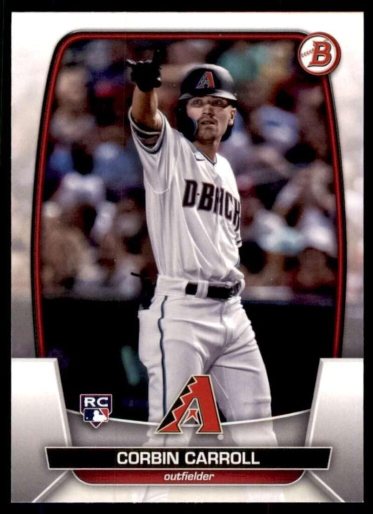 2023 Bowman #73 Corbin Carroll RC Rookie Arizona Diamondbacks MLB Baseball Trading Card
