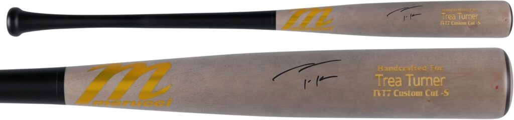 Trea Turner Philadelphia Phillies Autographed Marucci Game Model Bat – Autographed MLB Bats