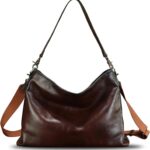 Genuine Leather Hobo Bag for Women Tote Bag Vintage Handmade Shoulder Bag Crossbody Satchel Purses Pouch