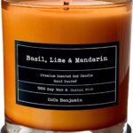 (Basil, Lime & Mandarin) 100% Soy, Highly Scented, Hand Poured Soy Candle
