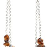 POSHPENDANT Handmade Gemstone Dangle Drop Earrings – Genuine Healing Crystals for Chakra Energy – Silver-Plated Boho Western Long Dangle – Gift-Ready Spiritual Birthstone Jewelry for Women