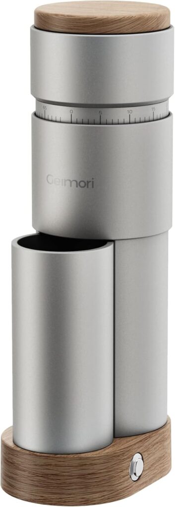 wirsh Burr Coffee Grinder, Single Dose Coffee Grinder T38 Plus with Anti-Static Tech and Stepless Grind Settings from Fine to Coarse for Espresso,Drip,French Press,Home&Travel Use