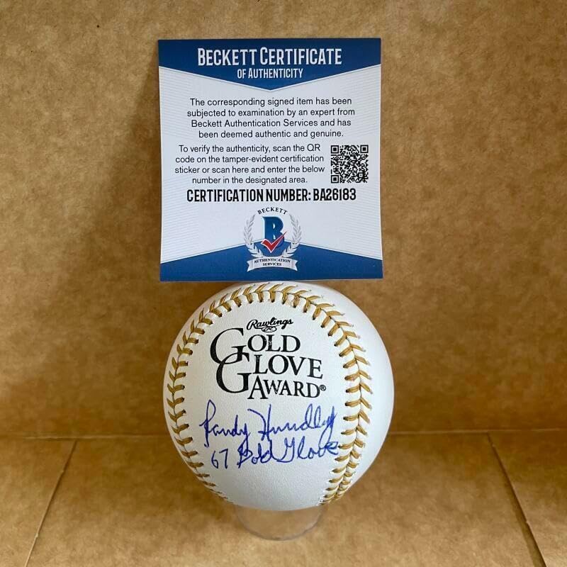 Randy Hundley 67 Glove Inscribed Signed Glove Baseball Bas Ba26183 – Autographed MLB Gloves