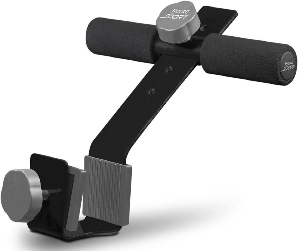 Aduro Sport Doorway Sit-Up Exercise Bar, Adjustable Reinforced Steel with Padded Ankle Bar, Perfect for Home Work or Travel – Fits Any Door