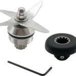 Blender Wet Blade Replacement Assembly with 891 Drive Socket Kit Replace 1151 1152 STM102R 104675-1 for Vitamix 500 5200 6300 VM0103 Standard 1195 15504 15643 15652 58625 58805 64oz and 32oz Container
