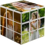 CanvasChamp Personalized Photo Puzzle for Rubik’s Cube – Personalized Rotatable Puzzle Photo Cube with 6 Photos