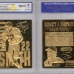 Emmitt Smith 1995 23KT Gold Card Sculpted NFL Dallas Cowboys – Graded GEM Mint 10