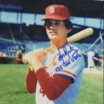Ken Reitz St. Louis Cardinals 1975 Glove Signed 8×10 Photo W/ Coa – Autographed MLB Photos