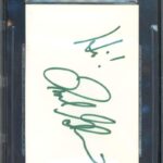 Frank Gorshin Gem Mint 10 Beckett BAS Signed 3×5 Index Card Batman Riddler Autograph