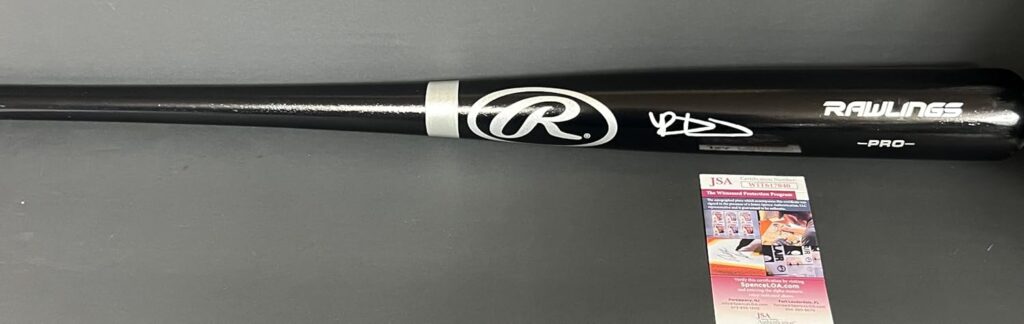 Riley Greene Detroit Tigers Autographed Signed Black Baseball Bat JSA Witness COA